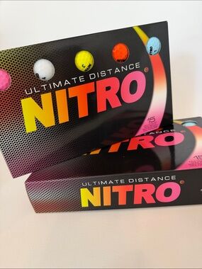Nitro Ultimate Distance Golf Balls - 2 Boxes of 15 Balls/ Sealed Boxes